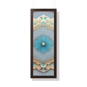 Intricate Abstract Geometric Framed Vertical Poster - Dipaliz - Posters Prints & Visual Artwork