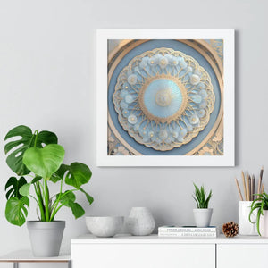 Modern Framed Vertical Poster - Abstract Geometric Patterns - Dipaliz - Posters Prints & Visual Artwork