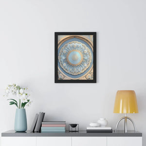 Modern Framed Vertical Poster - Abstract Geometric Patterns - Dipaliz - Posters Prints & Visual Artwork