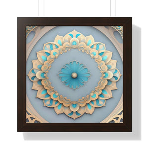 Intricate Abstract Geometric Framed Vertical Poster - Dipaliz - Posters Prints & Visual Artwork