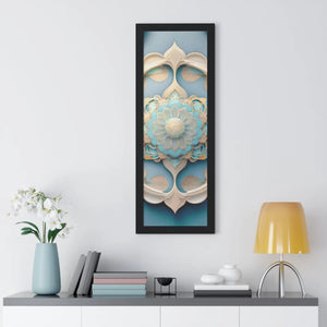 Chic Framed Vertical Poster - Intricate Abstract Geometric - Dipaliz - Posters Prints & Visual Artwork