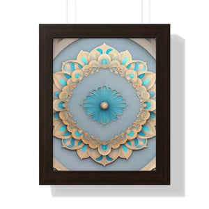 Intricate Abstract Geometric Framed Vertical Poster - Dipaliz - Posters Prints & Visual Artwork