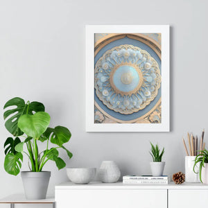 Modern Framed Vertical Poster - Abstract Geometric Patterns - Dipaliz - Posters Prints & Visual Artwork