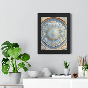 Modern Framed Vertical Poster - Abstract Geometric Patterns - Dipaliz - Posters Prints & Visual Artwork