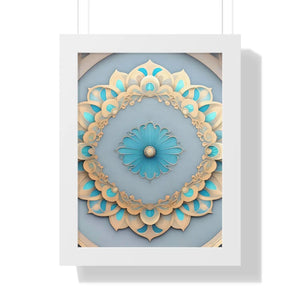 Intricate Abstract Geometric Framed Vertical Poster - Dipaliz - Posters Prints & Visual Artwork