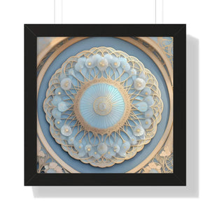 Modern Framed Vertical Poster - Abstract Geometric Patterns - Dipaliz - Posters Prints & Visual Artwork