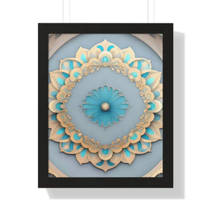 Intricate Abstract Geometric Framed Vertical Poster - Dipaliz - Posters Prints & Visual Artwork