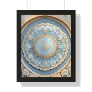 Modern Framed Vertical Poster - Abstract Geometric Patterns - Dipaliz - Posters Prints & Visual Artwork