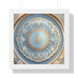 Modern Framed Vertical Poster - Abstract Geometric Patterns - Dipaliz - Posters Prints & Visual Artwork