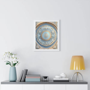 Modern Framed Vertical Poster - Abstract Geometric Patterns - Dipaliz - Posters Prints & Visual Artwork