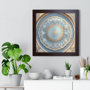 Modern Framed Vertical Poster - Abstract Geometric Patterns - Dipaliz - Posters Prints & Visual Artwork