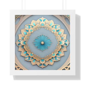 Intricate Abstract Geometric Framed Vertical Poster - Dipaliz - Posters Prints & Visual Artwork