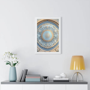 Modern Framed Vertical Poster - Abstract Geometric Patterns - Dipaliz - Posters Prints & Visual Artwork