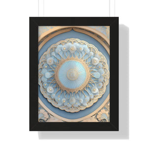 Modern Framed Vertical Poster - Abstract Geometric Patterns - Dipaliz - Posters Prints & Visual Artwork