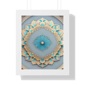 Intricate Abstract Geometric Framed Vertical Poster - Dipaliz - Posters Prints & Visual Artwork