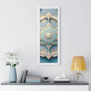 Chic Framed Vertical Poster - Intricate Abstract Geometric - Dipaliz - Posters Prints & Visual Artwork