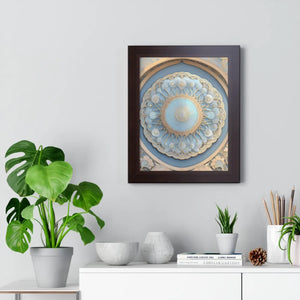 Modern Framed Vertical Poster - Abstract Geometric Patterns - Dipaliz - Posters Prints & Visual Artwork