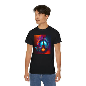 Unisex Ultra Cotton Tee - Vibrant Music Design - Dipaliz - T-shirts