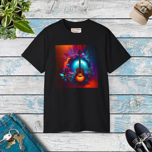 Unisex Ultra Cotton Tee - Vibrant Music Design - Dipaliz - Black / s - T-shirts