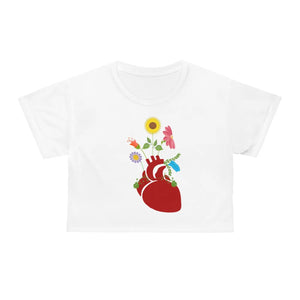 Wildflower Aop Crop Tee - Silky Soft Floral - Dipaliz - T-shirts