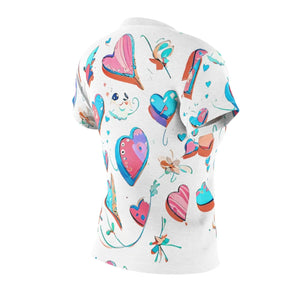 Bold Women’s Aop Cut and Sew Tee - Trendy Polyester - Dipaliz - T-shirts
