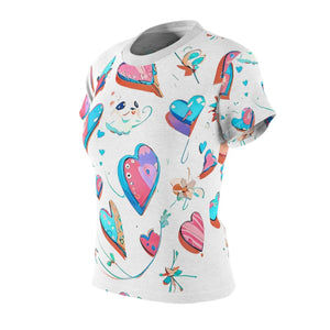 Bold Women’s Aop Cut and Sew Tee - Trendy Polyester - Dipaliz - T-shirts