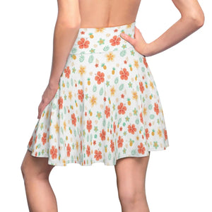 Dipaliz Hibiscus Skater Skirt Tropical Spring Apparel - Skirts