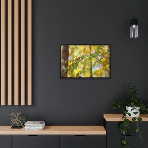 Bold Honeysuckle Berries Matte Canvas - Black Frame - Dipaliz - Posters Prints & Visual Artwork