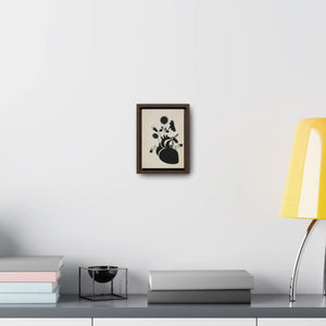 Floral Human Heart – Vertical Frame Canvas - Dipaliz - Posters Prints & Visual Artwork