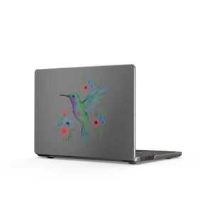 Dipaliz Hummingbird Floral Macbook Case Pastel Watercolor - Laptop Hard Cases