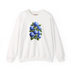 Dipaliz Hydrangea Bouquet Crewneck Sweatshirt Cotton - Sweatshirts