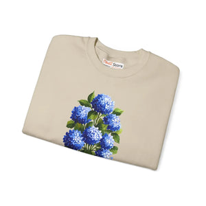 Dipaliz Hydrangea Bouquet Crewneck Sweatshirt Cotton - Sweatshirts