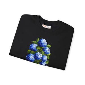 Dipaliz Hydrangea Bouquet Crewneck Sweatshirt Cotton - Sweatshirts