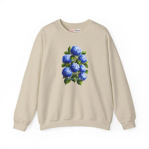 Dipaliz Hydrangea Bouquet Crewneck Sweatshirt Cotton - Sweatshirts