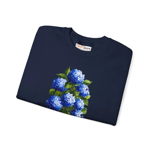 Dipaliz Hydrangea Bouquet Crewneck Sweatshirt Cotton - Sweatshirts