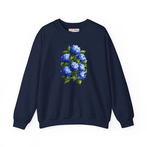 Dipaliz Hydrangea Bouquet Crewneck Sweatshirt Cotton - Sweatshirts