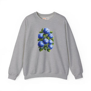 Dipaliz Hydrangea Bouquet Crewneck Sweatshirt Cotton - Sweatshirts