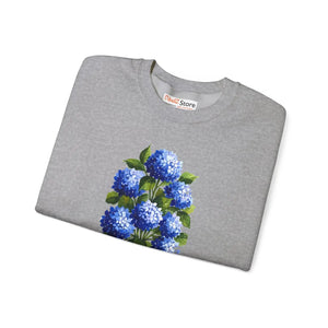 Dipaliz Hydrangea Bouquet Crewneck Sweatshirt Cotton - Sweatshirts