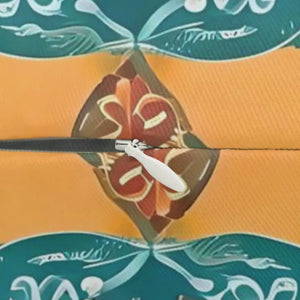 Spun Polyester Lumbar Pillow - Vibrant Indian Pattern - Dipaliz - 20’’ × 14’’ - Pillows