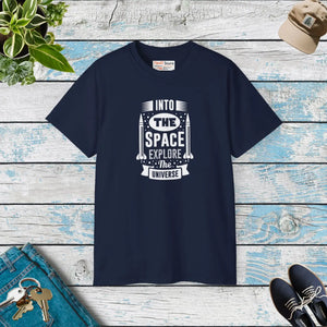 Space Rocket Ultra Cotton Tee - Explore the Universe - Dipaliz - Decor