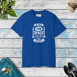 Space Rocket Ultra Cotton Tee - Explore the Universe - Dipaliz - Decor