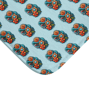 Intricate Flowers Bath Mat – Microfiber - Dipaliz - Mats & Rugs