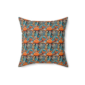 Intricate Flowers Pattern – Spun Polyester Square - Dipaliz - Throw Pillows