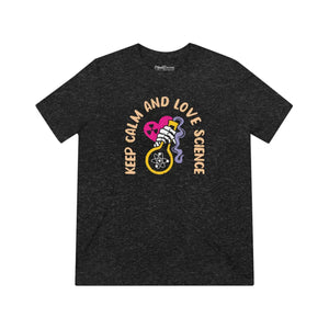 Unisex Triblend Tee - Keep Calm Love Science - Dipaliz - T-shirts