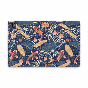 Dipaliz Koi Pond Tablet Folio Case Vegan Leather Ipad Cover - Computer Accessories