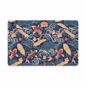 Dipaliz Koi Pond Tablet Folio Case Vegan Leather Ipad Cover - Computer Accessories
