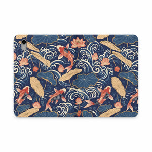Dipaliz Koi Pond Tablet Folio Case Vegan Leather Ipad Cover - Computer Accessories