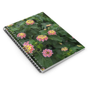 Vibrant Notebook Ruled Line - Lantana Flowers - Dipaliz - Notebooks & Notepads