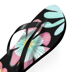 Shoes - Unisex Flip Flops Large Beautiful Flowers Beach Style Dipaliz