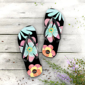 Shoes - Unisex Flip Flops Large Beautiful Flowers Beach Style Dipaliz